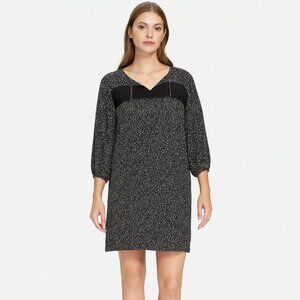 Ann Taylor Women's Black White 3)4 Sleeve Dress Size S NWT